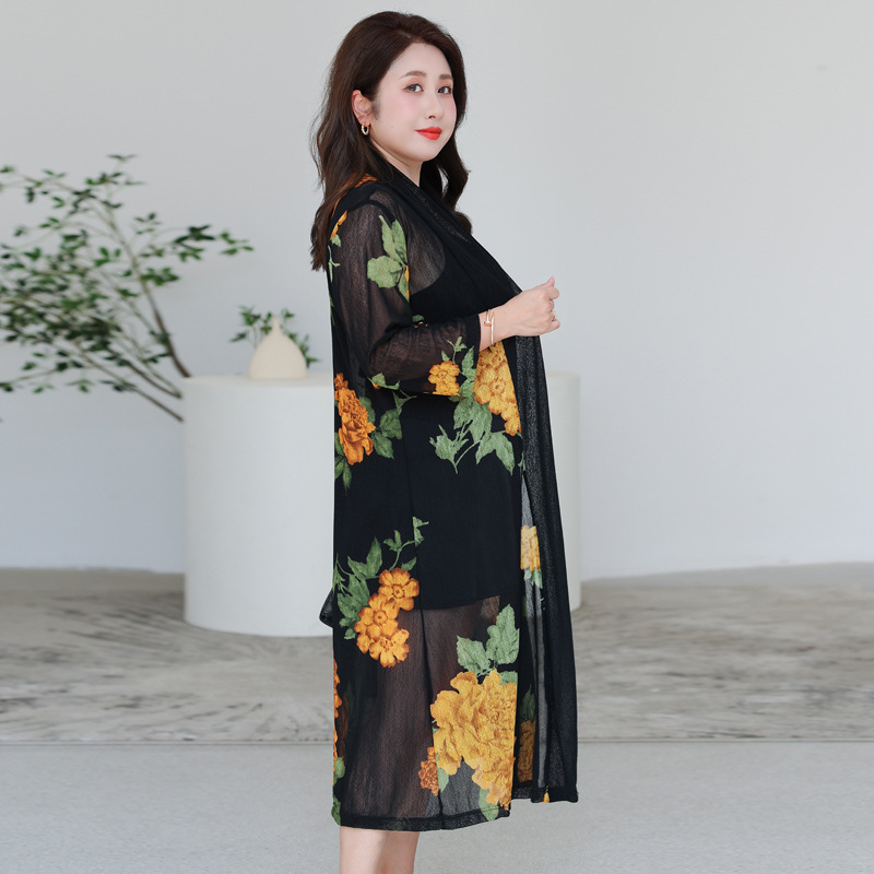 Womens Coats | Placement Floral Longline Kimono Clothing Coats