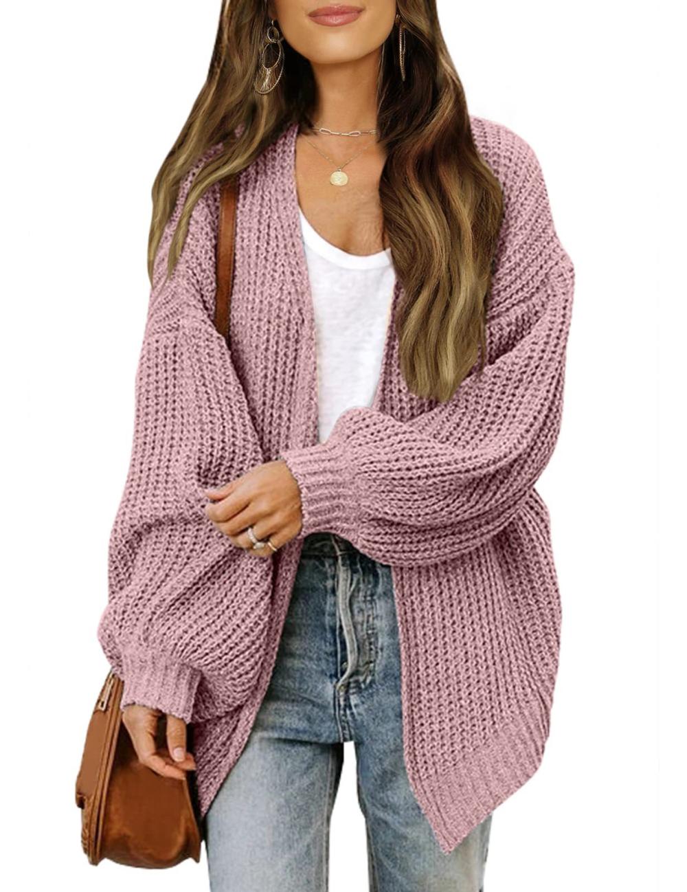 Womens Knitwear | Open Throw Chunky Knit Cardigan Clothing Knitwear