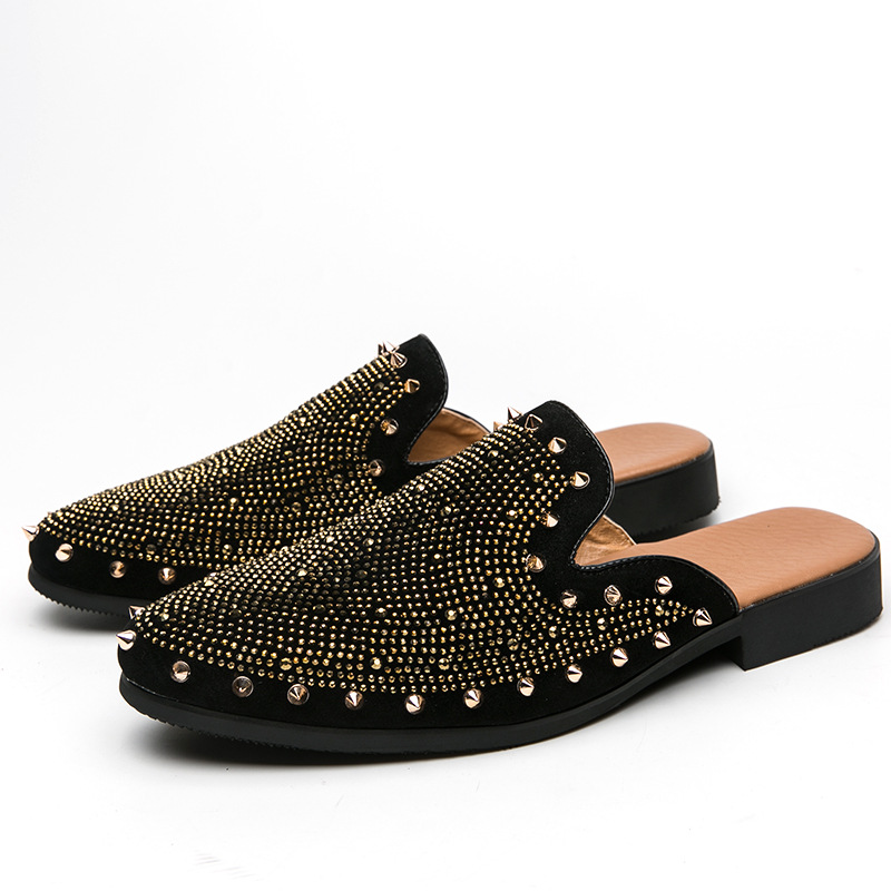 Womens Sandals | Hair On Studded Square Toe Clogs Sandals Sandals