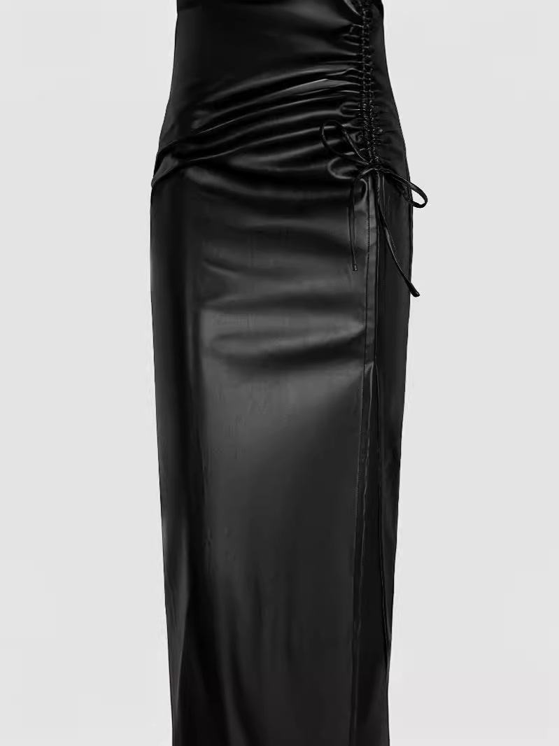 Womens Skirts | Premium Faux Leather Maxi Skirt Clothing Skirts