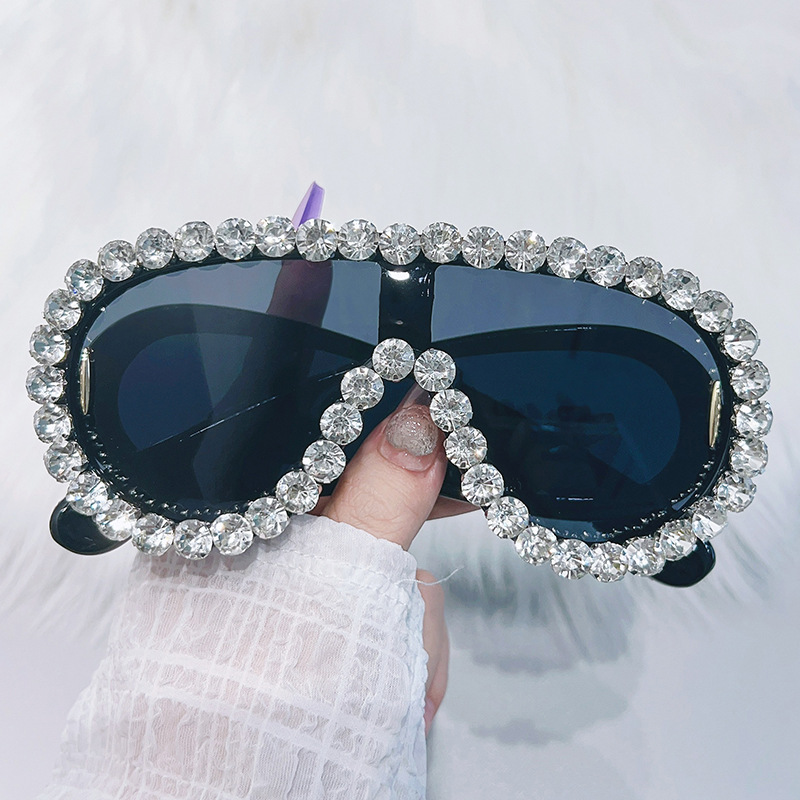 Womens Sunglasses | Diamante Tinted Square Sunglasses Accessories Sunglasses