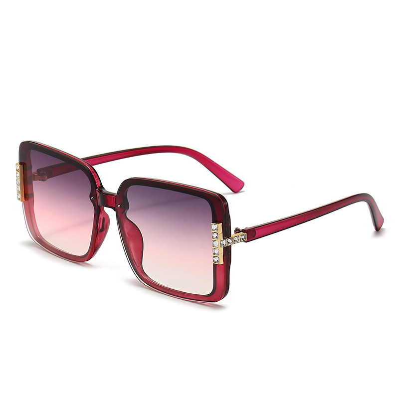 Womens Sunglasses | Oversized Square Metallic Trim Sunglasses Accessories Sunglasses